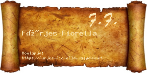 Fürjes Fiorella névjegykártya